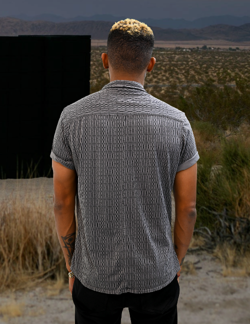 Short Sleeve Button Up, Printed Button Up, Short Sleeve, Button Closure, Collared Shirt, Dress Shirt, Sustainable, Eco-Friendly, Eucalyptus Blend, Unisex, Mens