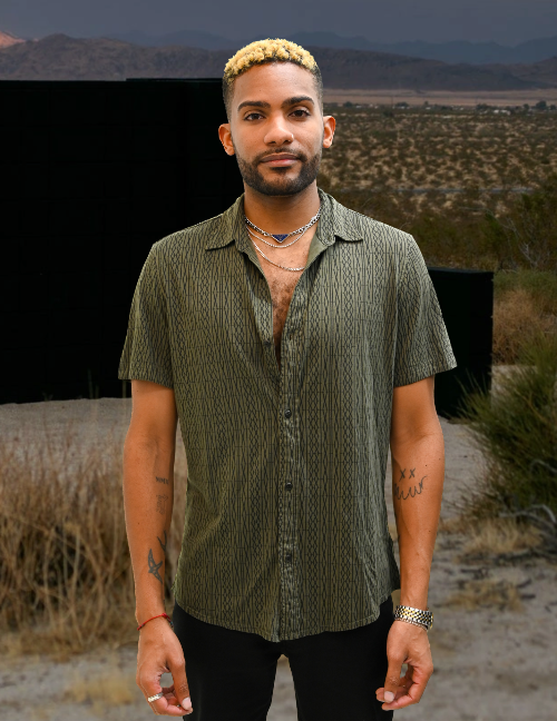 Short Sleeve Button Up, Printed Button Up, Short Sleeve, Button Closure, Collared Shirt, Dress Shirt, Sustainable, Eco-Friendly, Eucalyptus Blend, Unisex, Mens