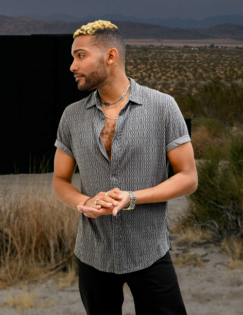 Short Sleeve Button Up, Printed Button Up, Short Sleeve, Button Closure, Collared Shirt, Dress Shirt, Sustainable, Eco-Friendly, Eucalyptus Blend, Unisex, Mens